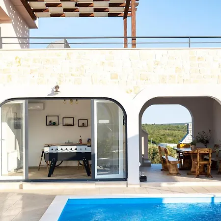 Roza S Privatnim Grijanim Bazenom I Jacuzzijem Villa
